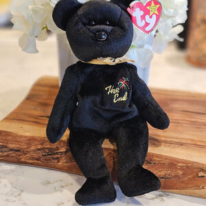 The End Bear TY beanie baby Vintage